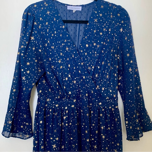 EUC Chicwish Glory of Love Star Print Maxi Dress - Picture 4 of 9